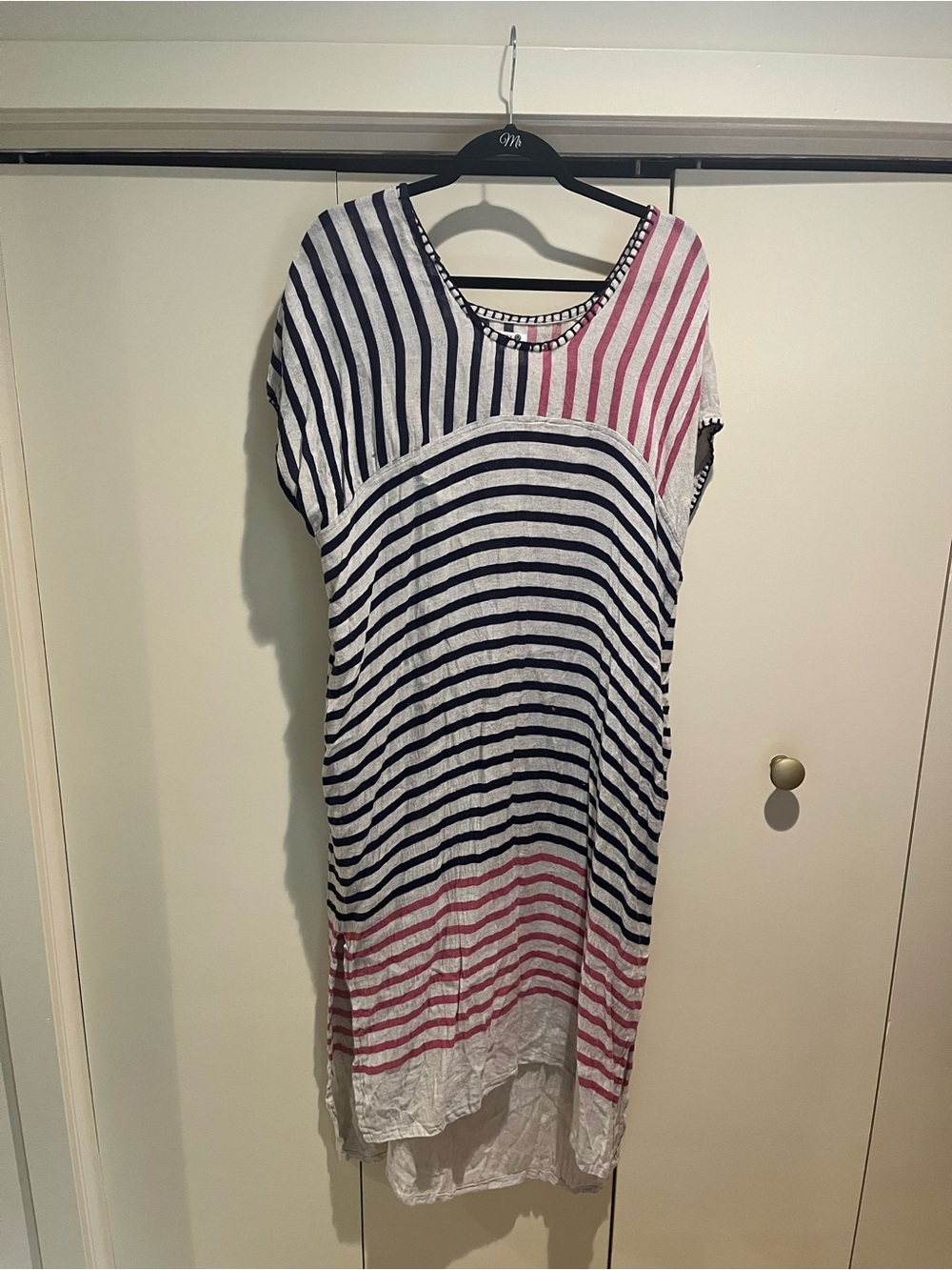 Striped Navy and Coverup